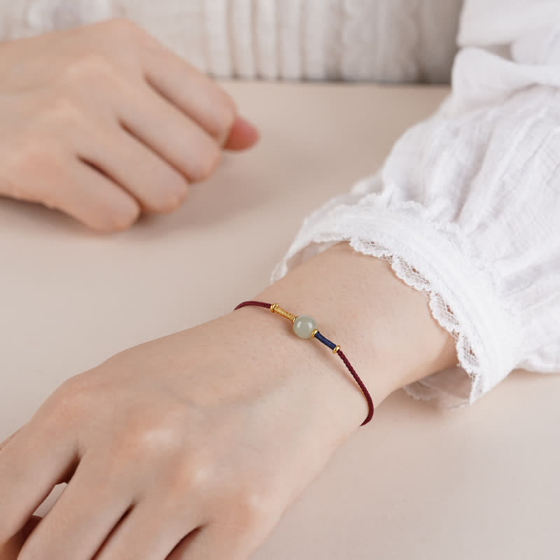 FREE Today: Connection and Harmony Adjustable Jade Round Bead Red String Bracelet Anklet - image 5