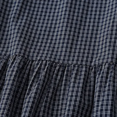 Buddha Stones Fall Casual Vintage Button-Up Plaid Women's Long Sleeve Dress - image 12