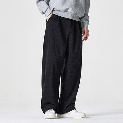 Buddha Stones Fall Winter Casual Solid Zipper Design Ankle Pants Men's Straight Leg Pants With Pocket - image 9