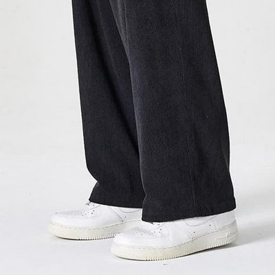 Buddha Stones Fall Winter Casual Solid Zipper Design Ankle Pants Men's Straight Leg Pants With Pocket - image 16