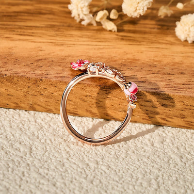 FREE Today: Healing and Luck Copper Peach Blossom Open Ring - image 1