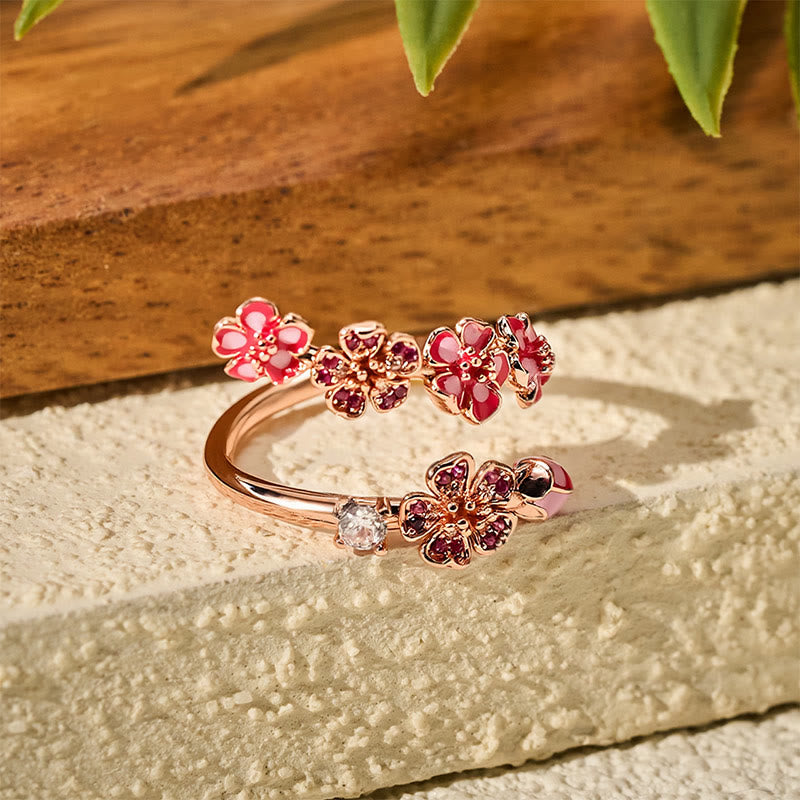 FREE Today: Healing and Luck Copper Peach Blossom Open Ring - image 2