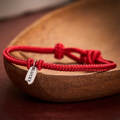 Buddha Stones Handmade Braided Red String LUCKY Charm Adjustable Bracelet - image 8