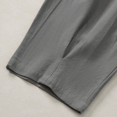 Buddha Stones Spring Summer Casual Boho Drawstring Geometric Elastic Waist Long Pants Men's Tapered Pants With Pockets - image 32