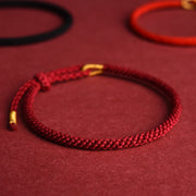 GRATUIT aujourd'hui : Bracelet réglable tressé à la main, fil rouge de protection et de force