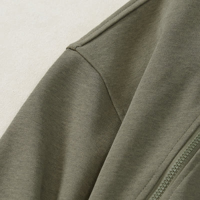 Buddha Stones Fall Winter Casual Minimalist Quarter Zipper Solid Men's Sweatshirts With Pocket - image 2
