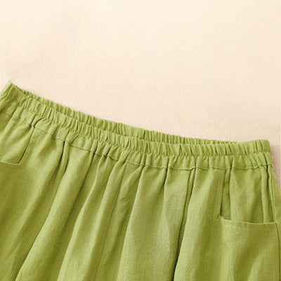 Buddha Stones Summer Commute Pure Color Women's Ankle-Length Pants With Pockets - image 15