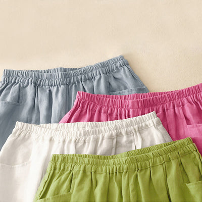 Buddha Stones Summer Commute Pure Color Women's Ankle-Length Pants With Pockets - image 18