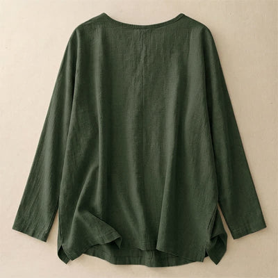 Buddha Stones Casual Plain Women's Crew Neck Design Loose Half Sleeve T-shirt - image 38