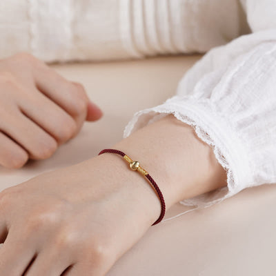 Buddha Stones Red String Hand-Woven Protection Bracelet Anklet - image 2