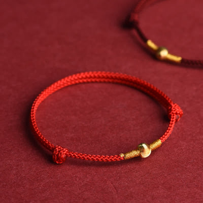 Buddha Stones Red String Hand-Woven Protection Bracelet Anklet - image 12