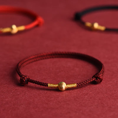 Buddha Stones Red String Hand-Woven Protection Bracelet Anklet - image 0