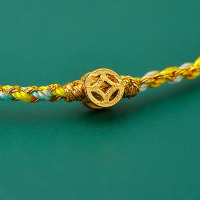 Buddha Stones Hand-Woven Thin Colorful String Protection Bracelet - image 7