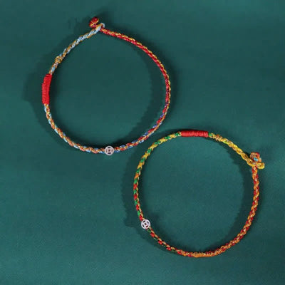 FREE Today: Blessing and Fortune 925 Sterling Silver Colorful Braided Bracelet - image 7