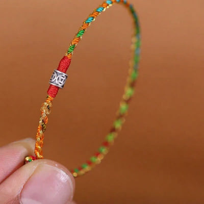 FREE Today: Blessing and Protection 925 Sterling Silver Hand-Woven Multicolor Red String Bracelet - image 2