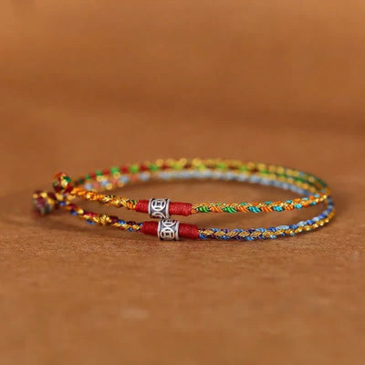 FREE Today: Blessing and Protection 925 Sterling Silver Hand-Woven Multicolor Red String Bracelet - image 9