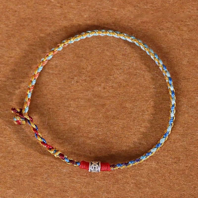 FREE Today: Blessing and Protection 925 Sterling Silver Hand-Woven Multicolor Red String Bracelet - Blue Color Scheme - 7.1–7.5 in (18–19 cm) - image 8