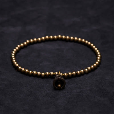 Buddha Stones Copper Beads Bell Pendant Balance Bracelet - image 2