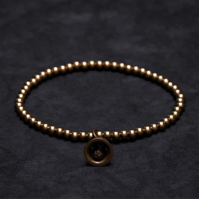 Buddha Stones Copper Beads Chinese Copper Coins Bell Wealth Bracelet - image 2