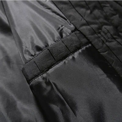Buddha Stones Fall Winter Casual Tang Style Frog Button Solid Men's Jackets With Pocket - image 15