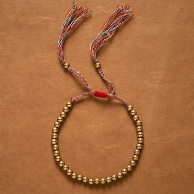 Buddha Stones Copper Beads Red String Balance Bracelet - image 2