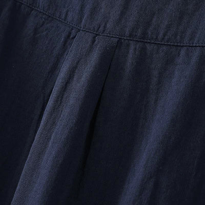 Buddha Stones Spring Casual Vintage Button-Up Contrast Collar Women's Long Sleeve Shirts - image 4