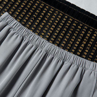 Buddha Stones Spring 2Pcs Fall Tang Style Mandarin Collar Frog Button Embroidery Dragon Shirt Pants Men's Meditation Cloth With Pockets - image 6