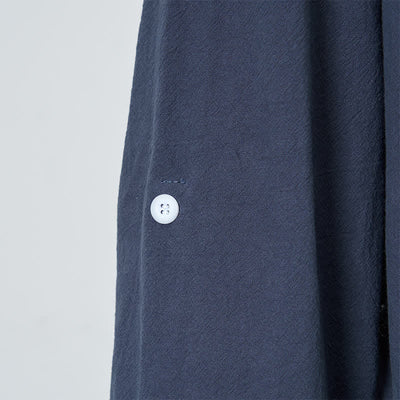 Buddha Stones Spring Fall Casual Tang Style Drawstring Solid Cotton Linen Men's Long Sleeve Shirts - image 5