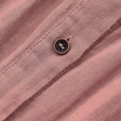 Buddha Stones Spring Fall Minimalist Simple Button-Up Solid Women's Long Sleeve Shirts - image 12