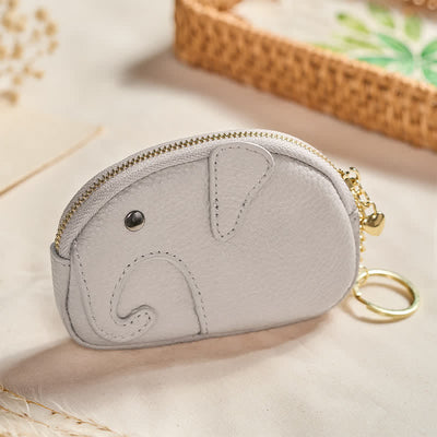 Buddha Stones PU Leather Elephant Wisdom Mini Zipper Purse - image 15