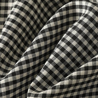 Buddha Stones Spring Fall Casual Mandarin Collar Plaid Women's Long Sleeve Dress With Pocket - image 11