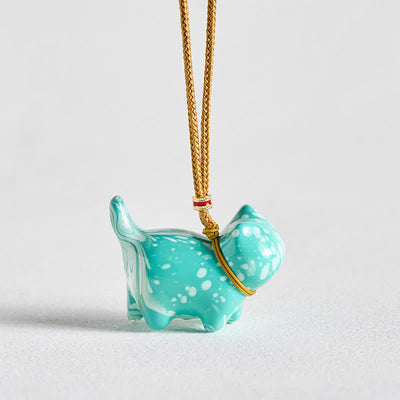 Buddha Stones Cute Cat Charm Balance Necklace - image 23