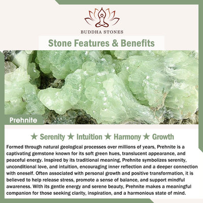 FREE Today: Serenity and Intuition Prehnite Rose Quartz Blue Chalcedony Lucky Clover Bracelet - image 2