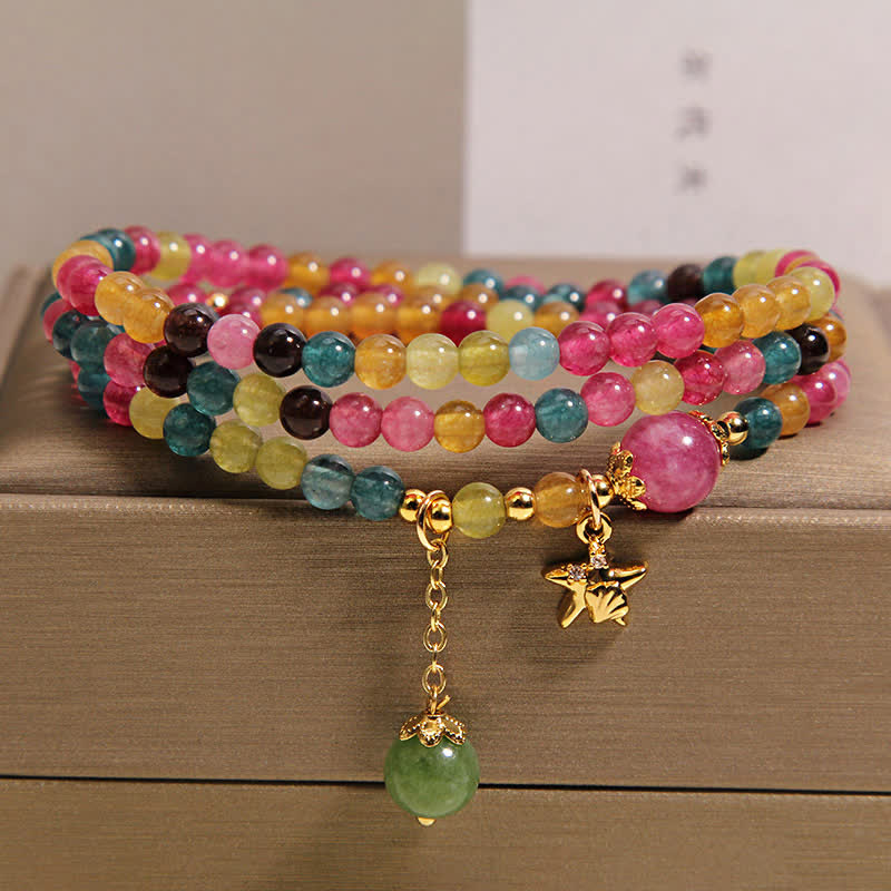 FREE Today: Protection and Positive Rainbow Tourmaline Starfish Charm Triple Wrap Bracelet - image 7