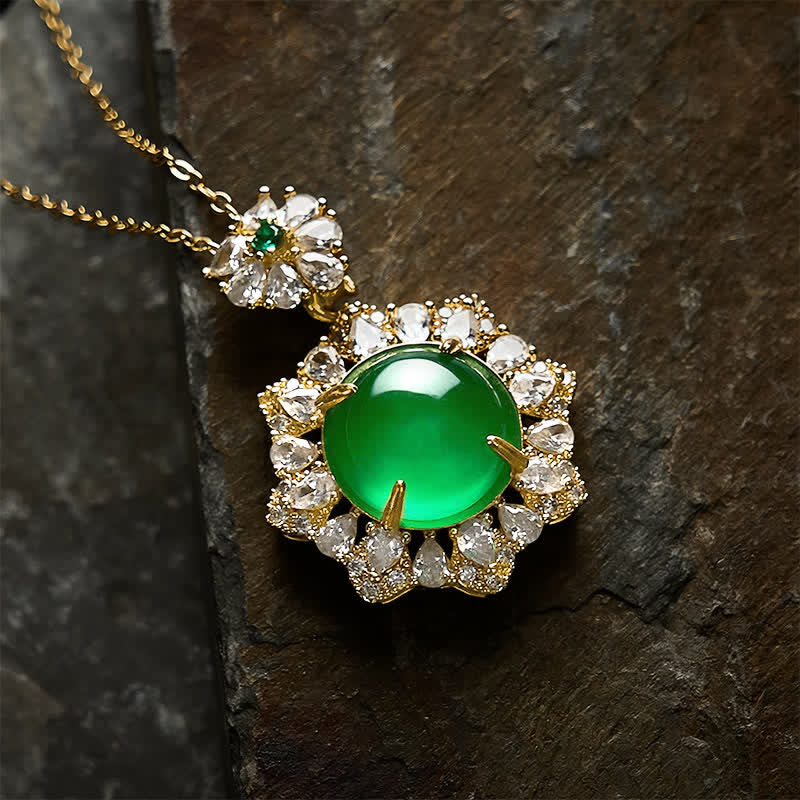 FREE Today: Luck and Abundance Round Green Jade Pendant Necklace - Jade(Luck♥Protection) - image 0
