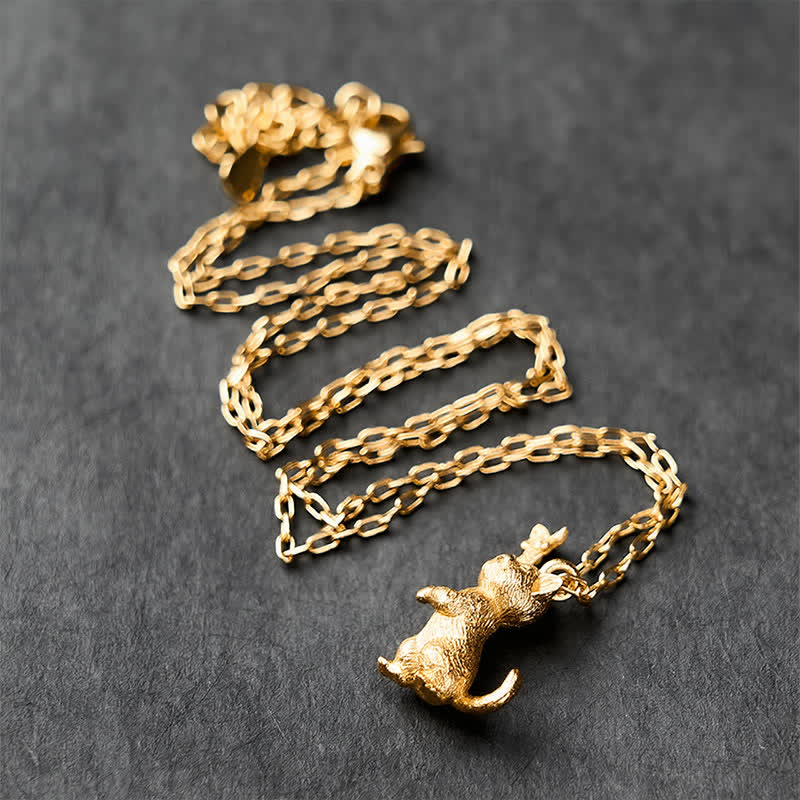 FREE Today: Healing annd Transformation Vintage Copper Cat and Butterfly Necklace - image 3