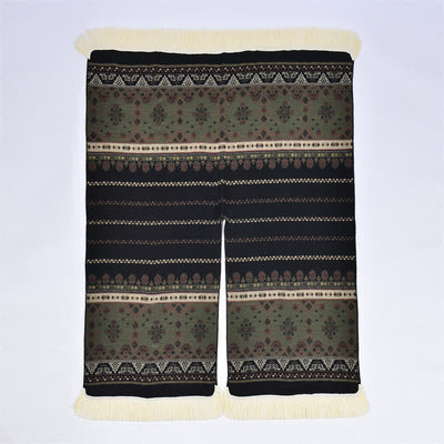 Buddha Stones Fall Winter Boho Geometric Floral Pattern Tassel Shawl - image 25