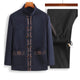 Veste bleu acier + pantalon noir / US/UK/AU36, EU46 (L)