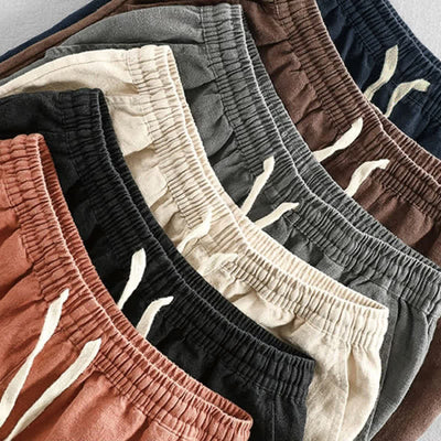 Buddha Stones Drawstring Elastic Waist Men's Shorts With Pockets - image 19
