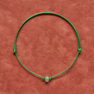 FREE Today: Luck and Positivity Minimalist Green Aventurine Braided Red String Bracelet - image 7