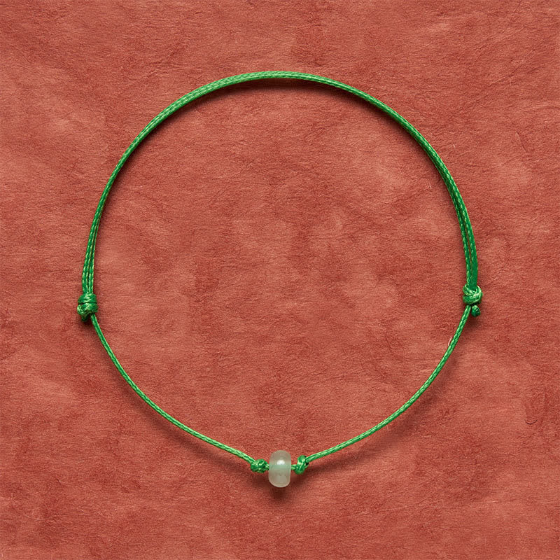FREE Today: Luck and Positivity Minimalist Green Aventurine Braided Red String Bracelet - image 7