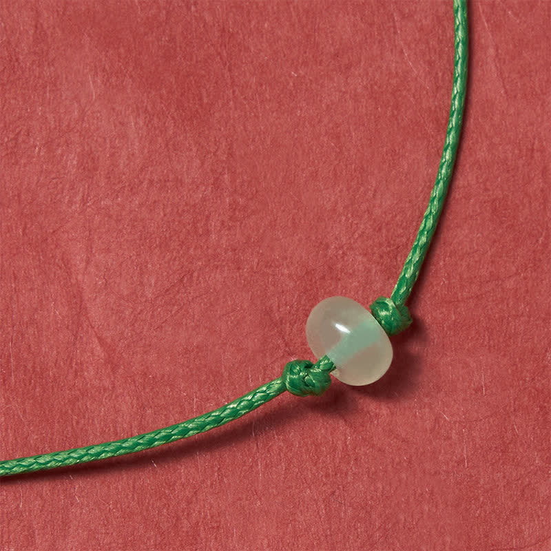 FREE Today: Luck and Positivity Minimalist Green Aventurine Braided Red String Bracelet - image 8