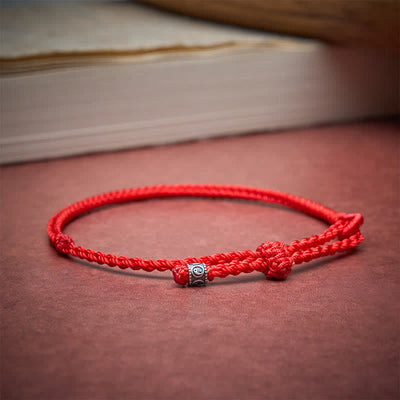 Buddha Stones Red String 925 Sterling Silver Yin Yang Protection Bracelet - image 13