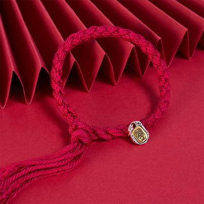 Buddha Stones Copper Accent Red String Harmonic Connection Bracelet - image 3