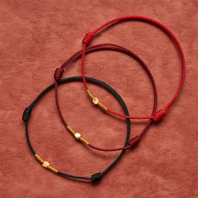 FREE Today: Protection and Luck 925 Sterling Silver Golden Bead Braided Rope Bracelet - image 12