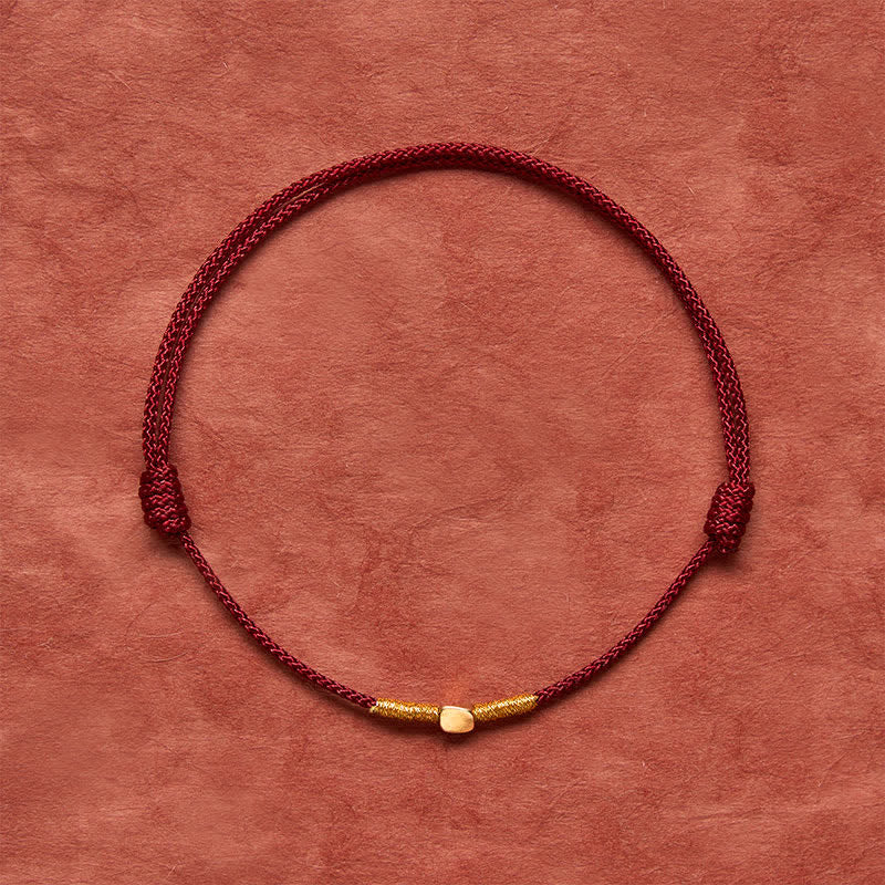 FREE Today: Protection and Luck 925 Sterling Silver Golden Bead Braided Rope Bracelet - image 4