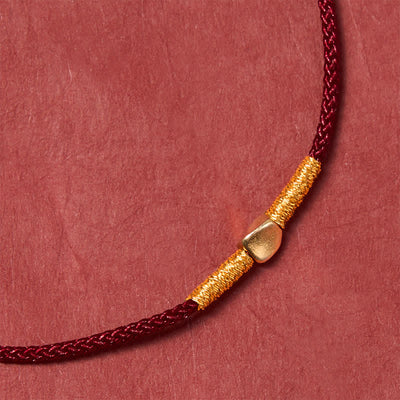 FREE Today: Protection and Luck 925 Sterling Silver Golden Bead Braided Rope Bracelet - image 5