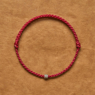 Buddha Stones Black Red String 925 Sterling Silver Yin Yang Protection Bracelet Anklet - image 11