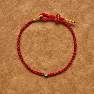 Buddha Stones Red String 925 Sterling Silver Koi Fish Protection Bracelet - image 11