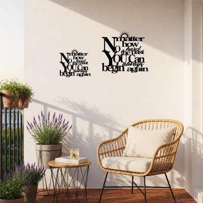 Buddha Stones Laser Cut Inspirational Quote Sunray Matte Iron Metal Meaningful Symbols Wall Art - image 9